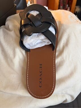 COACH Issa Leather Sandals